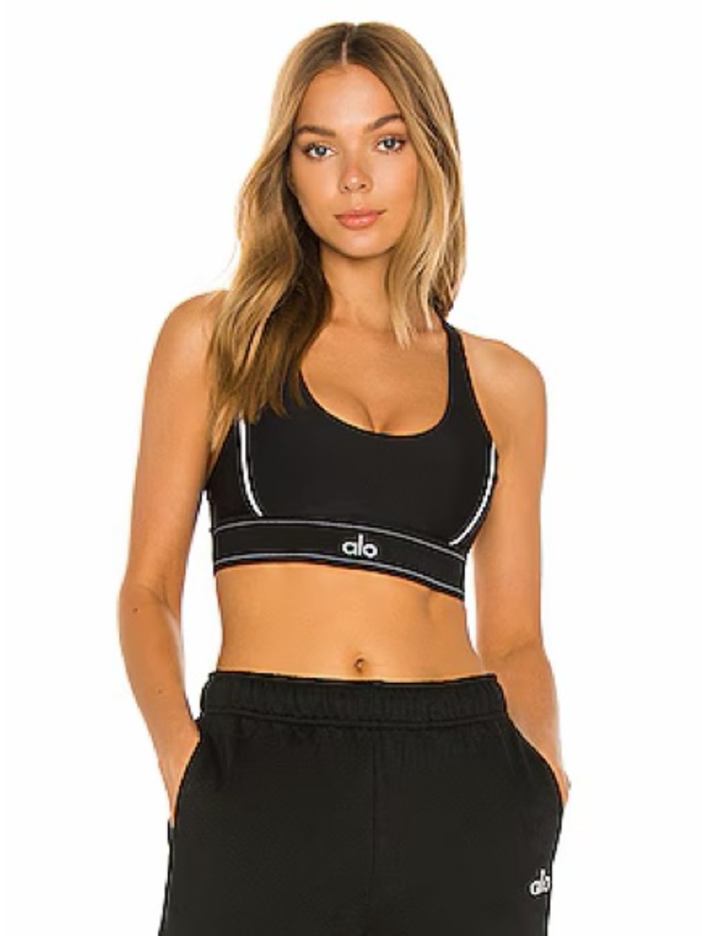 Suit Up Bra in Black & White - ALO